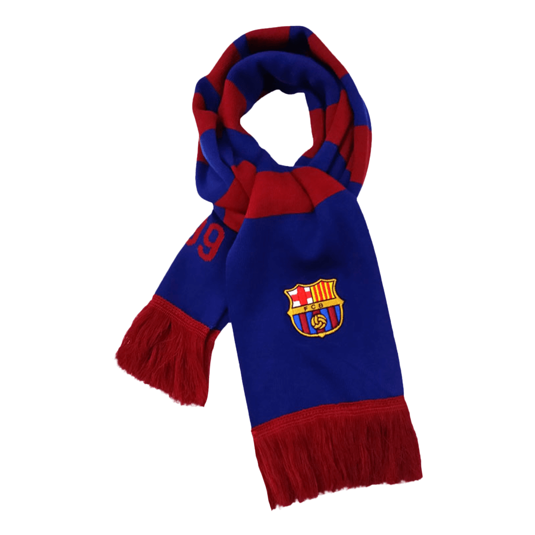 FC Barcelona FC Manchester United Soccer Acrylic Scarf acrylic burgundy type Vintage Second Hand