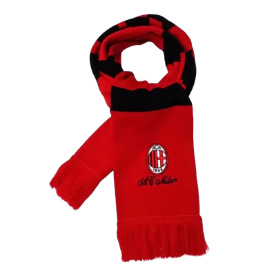 AC Milan Soccer knitting Scarf Red Red&Black - Soccerdeal