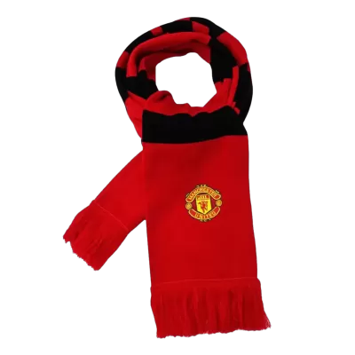 Manchester United Soccer knitting Scarf Red&Black - Soccerdeal