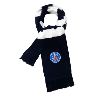 PSG Soccer knitting Scarf Black&White - Soccerdeal