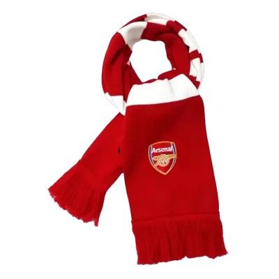 Arsenal Soccer knitting Scarf Red&White - Soccerdeal