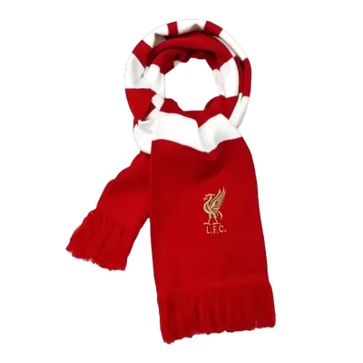 Liverpool Soccer knitting Scarf Red&White - Soccerdeal