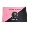 Inter Miami CF Soccer Flag Pink&Black - Soccerdeal