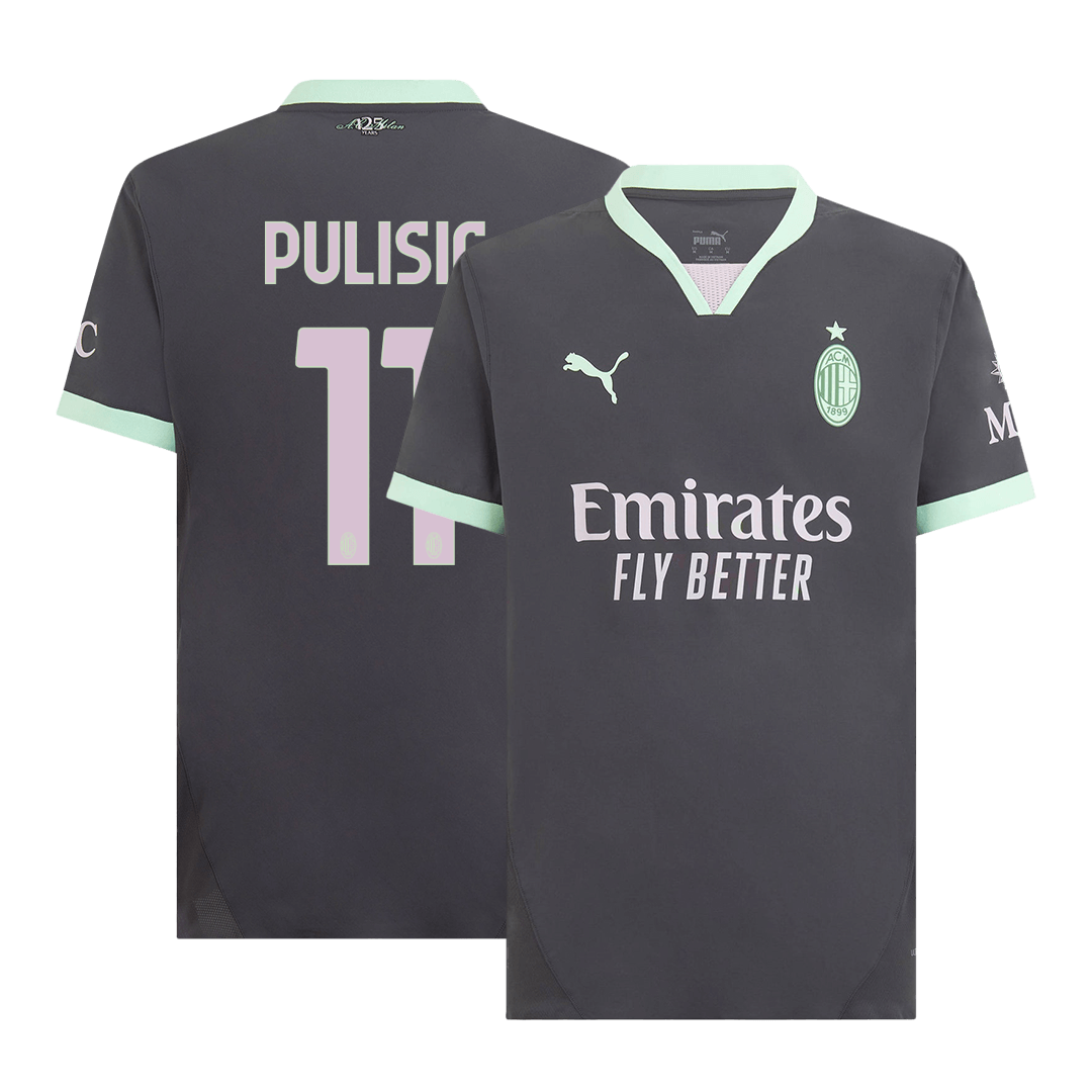 Authentic PULISIC #11 AC Milan Third Away Soccer Jersey - Soccerdeal