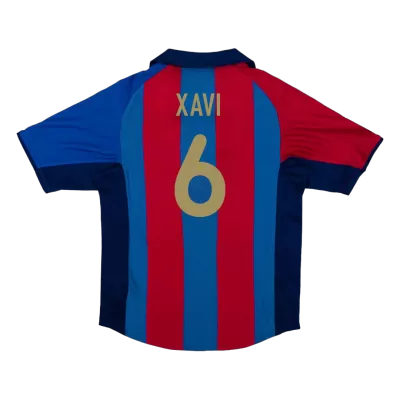 Retro XAVI #6 2001/02 Barcelona Home Soccer Jersey - Soccerdeal