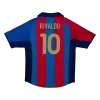 Retro RIVALDO #10 2001/02 Barcelona Home Soccer Jersey - Soccerdeal