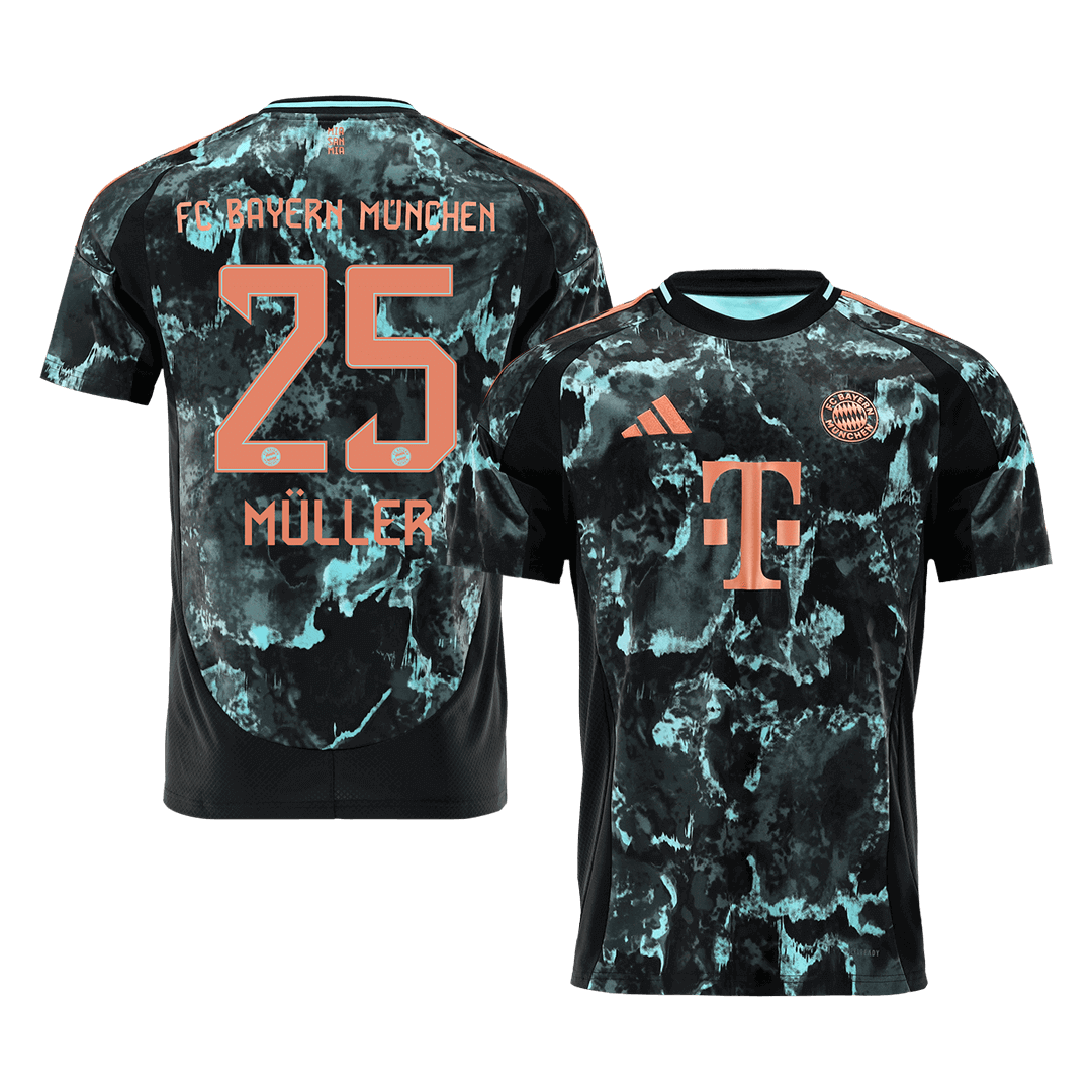 MÜLLER #25 Bayern Munich Away Soccer Jersey - Soccerdeal