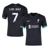 LUIS DÍAZ #7 Liverpool Away Soccer Jersey 2024/25 - Soccerdeal