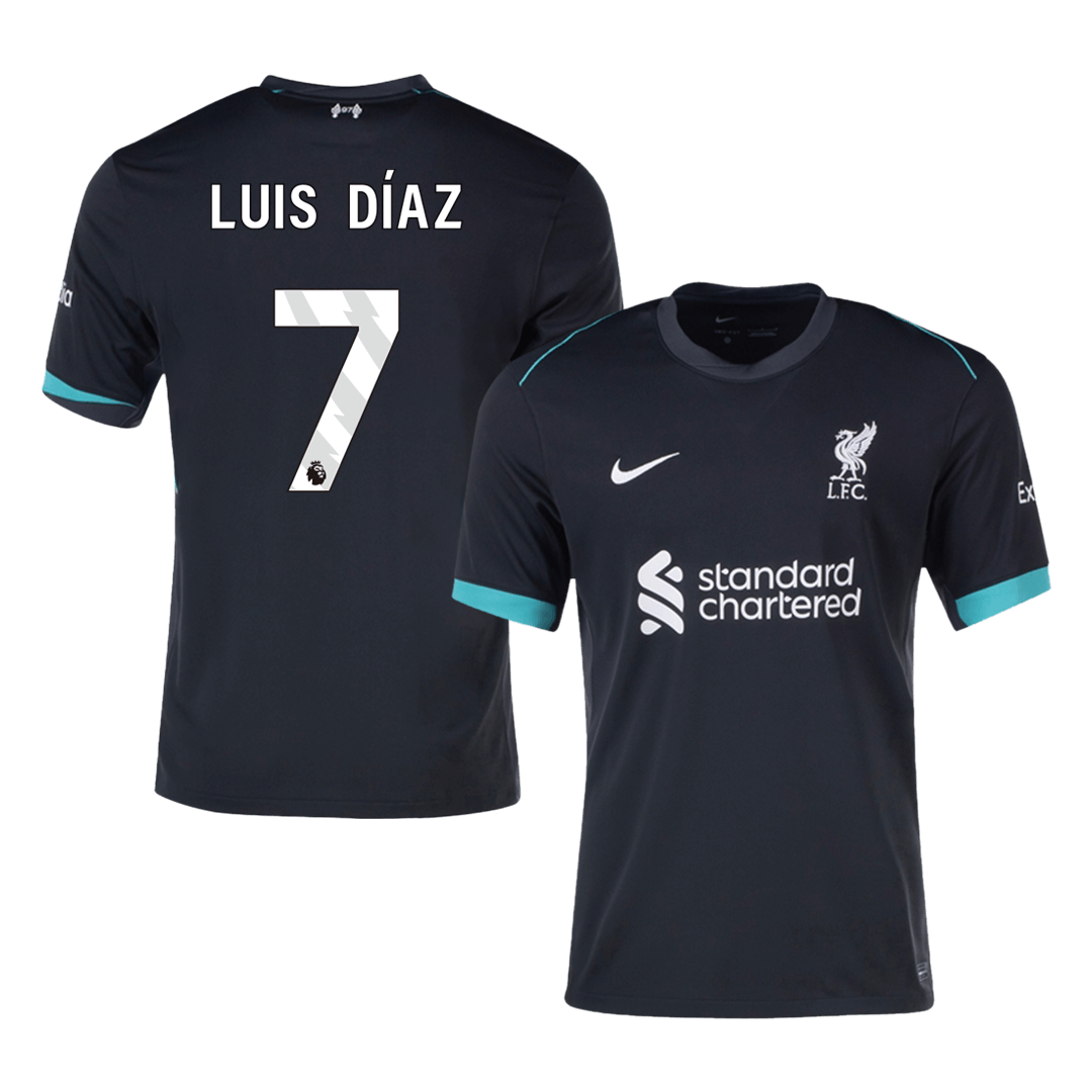 LUIS DÍAZ #7 Liverpool Away Soccer Jersey - Soccerdeal