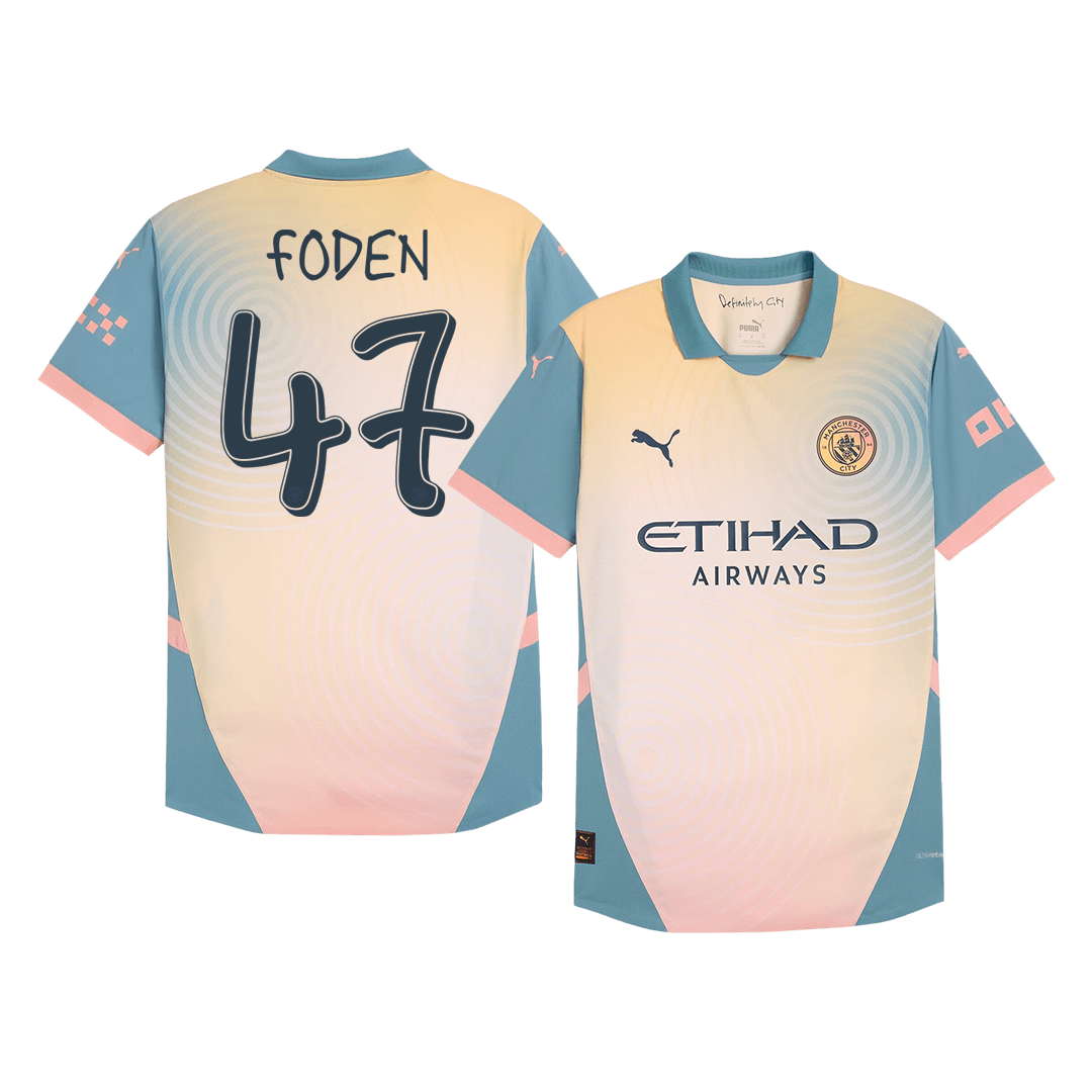 FODEN #47 Manchester City Fourth Away Soccer Jersey Player Version - Soccerdeal