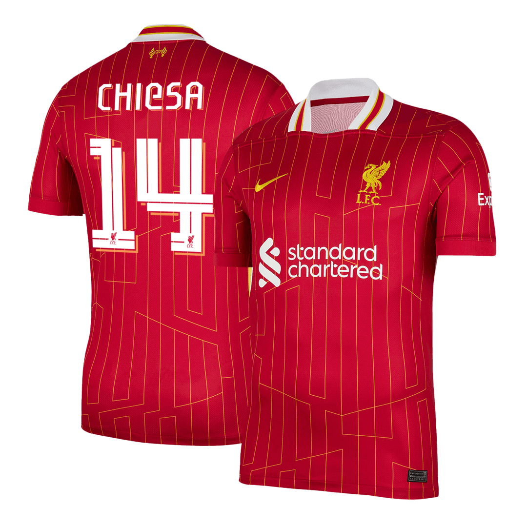 CHIESA #14 Liverpool Home Soccer Jersey -UCL - Soccerdeal