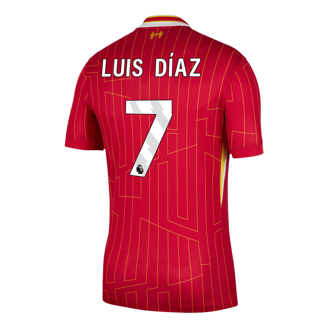 LUIS DÍAZ #7 Liverpool Home Soccer Jersey - Soccerdeal