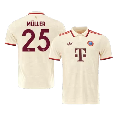 Authentic MÜLLER #25 Bayern Munich Third Away Soccer Jersey 2024/25- UCL - Soccerdeal