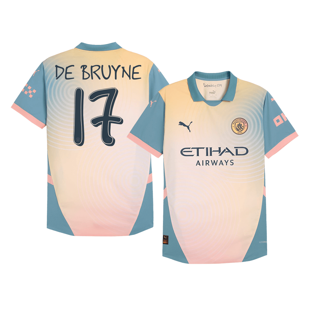 DE BRUYNE #17 Manchester City Fourth Away Soccer Jersey Player Version - Soccerdeal