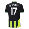 DE BRUYNE #17 Manchester City Away Soccer Jersey 2024/25 - Soccerdeal