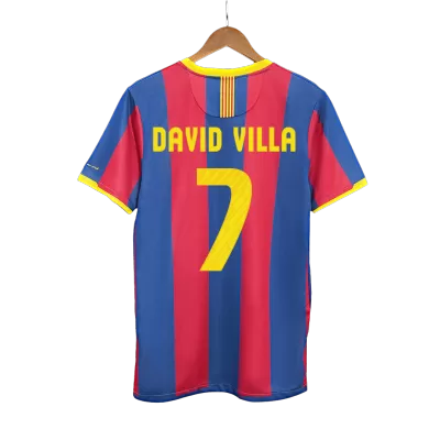 Retro DAVID VILLA #7 2010/11 Barcelona Home Soccer Jersey - Soccerdeal