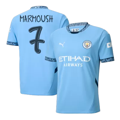 MARMOUSH #7 Manchester City Home Soccer Jersey 2024/25 - Soccerdeal