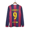 Retro SUÁREZ #9 2014/15 Barcelona Home Long Sleeve Soccer Jersey - Soccerdeal