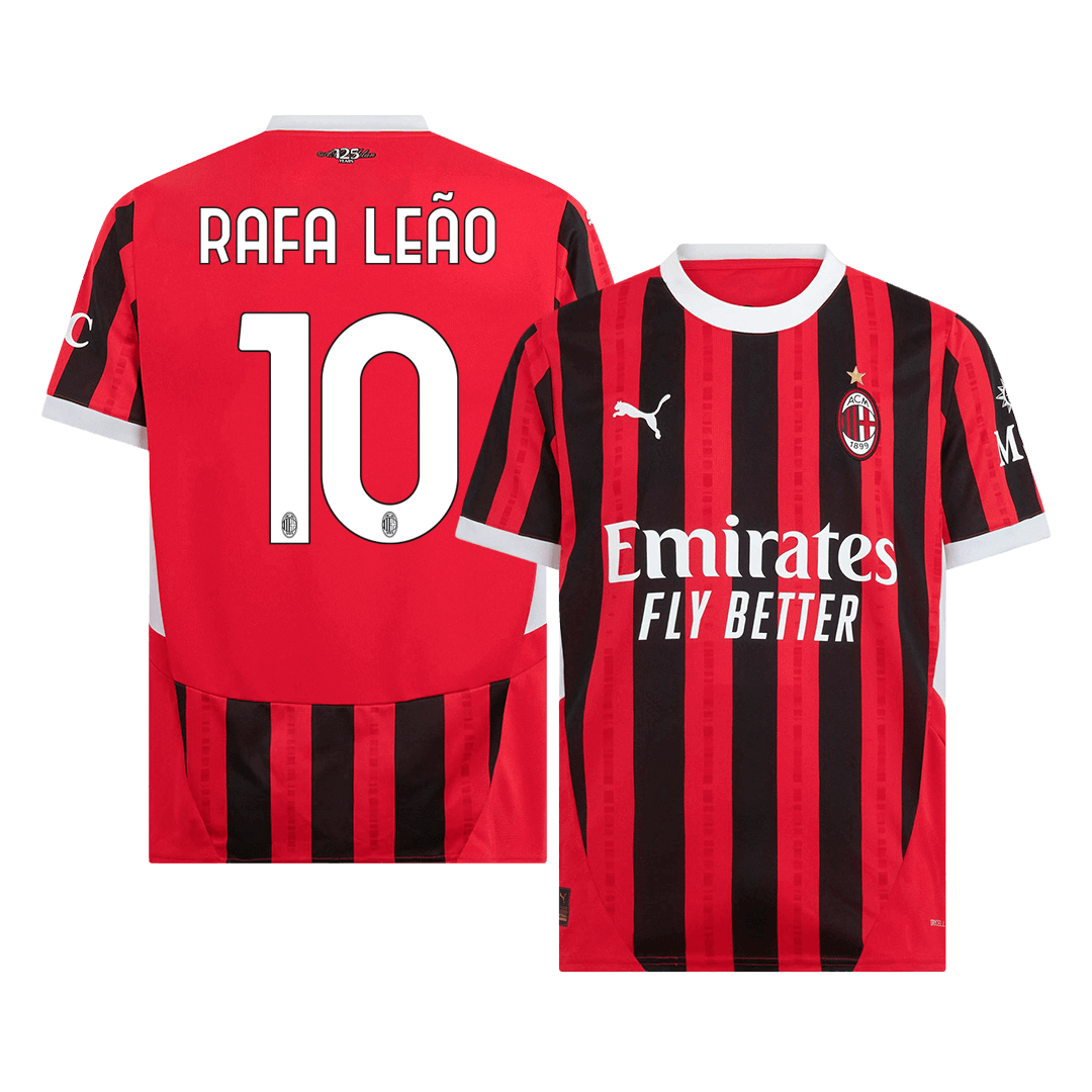RAFA LEÃO #10 AC Milan Home Soccer Jersey - Soccerdeal