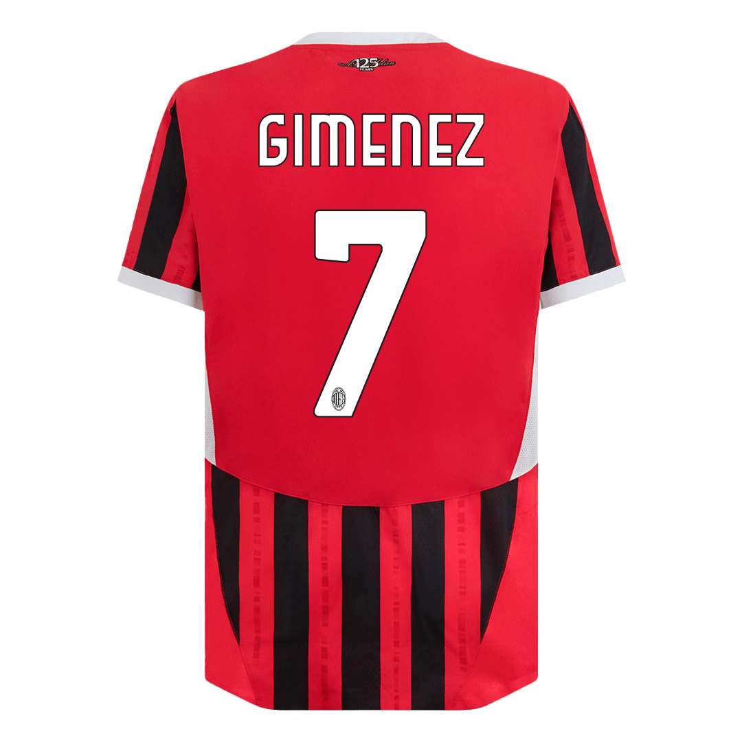 Authentic GIMENEZ #7 AC Milan Home Soccer Jersey - Soccerdeal