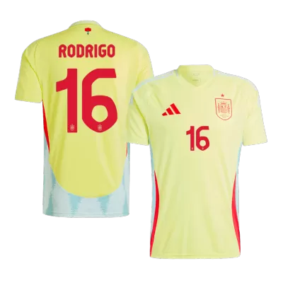 RODRIGO #16 Spain Away Soccer Jersey Euro 2024 - Soccerdeal