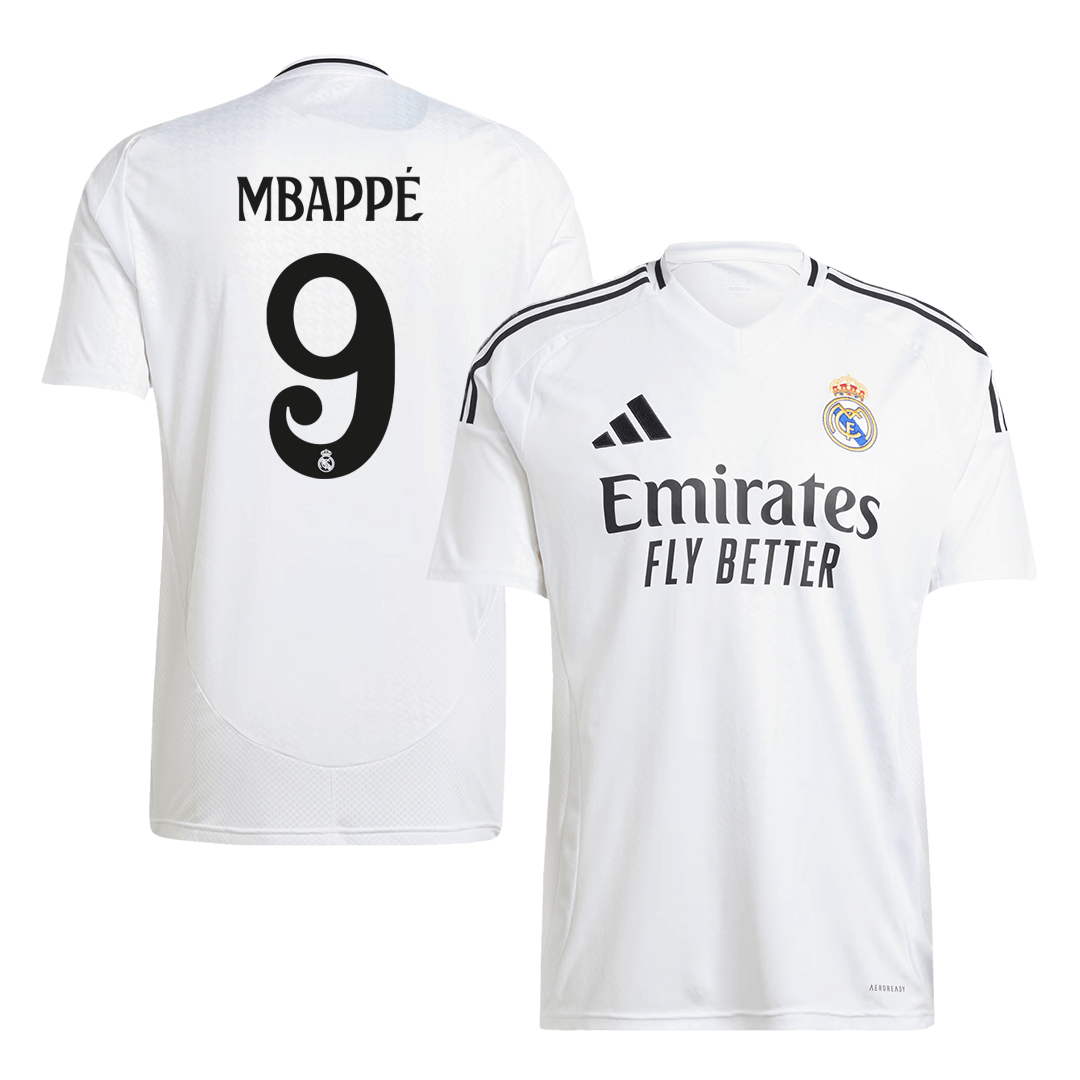MBAPPÉ #9 Real Madrid Home Soccer Jersey - Soccerdeal
