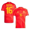 RODRIGO #16 Spain Home Soccer Jersey Euro 2024 - Soccerdeal