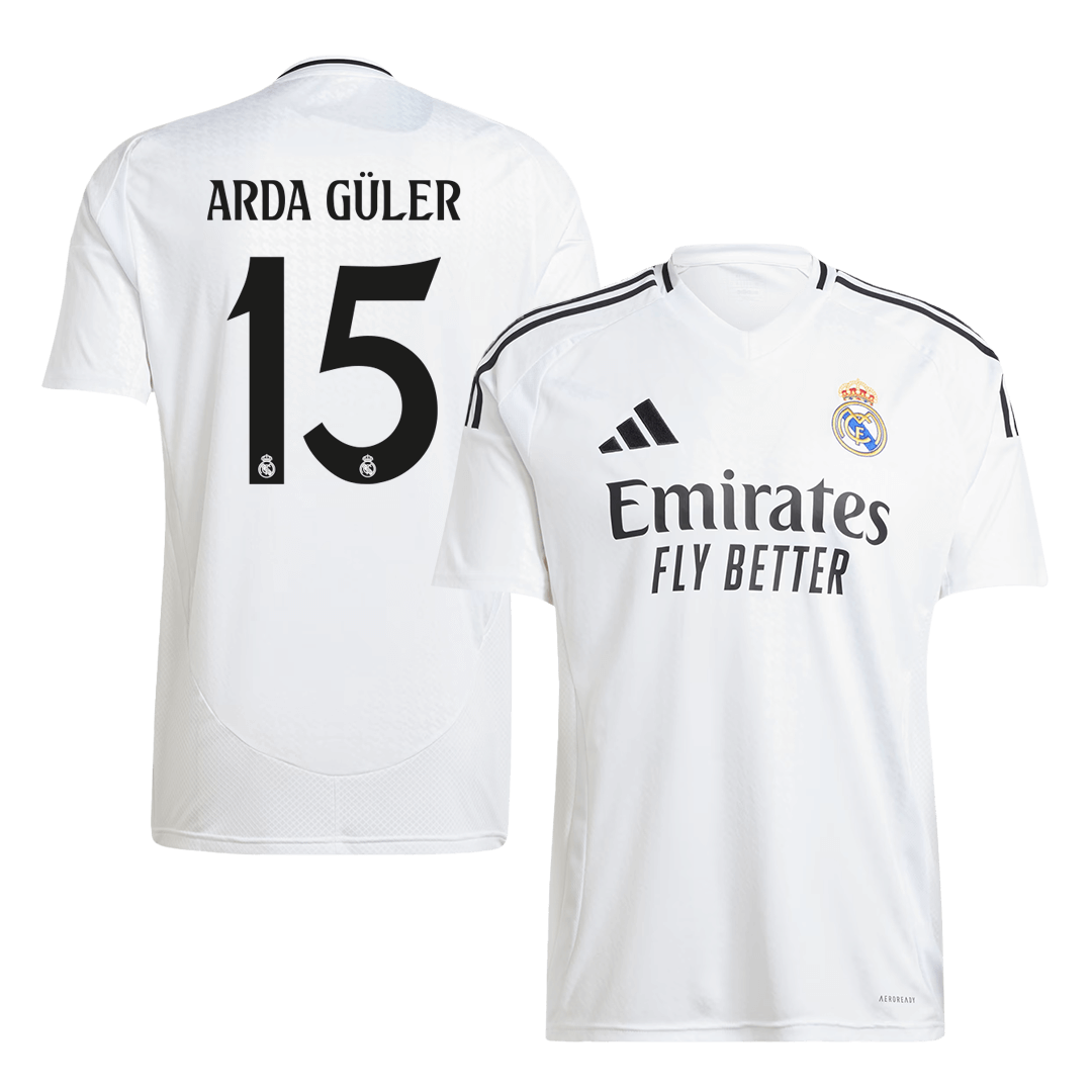 ARDA GÜLER #15 Real Madrid Home Soccer Jersey - Soccerdeal