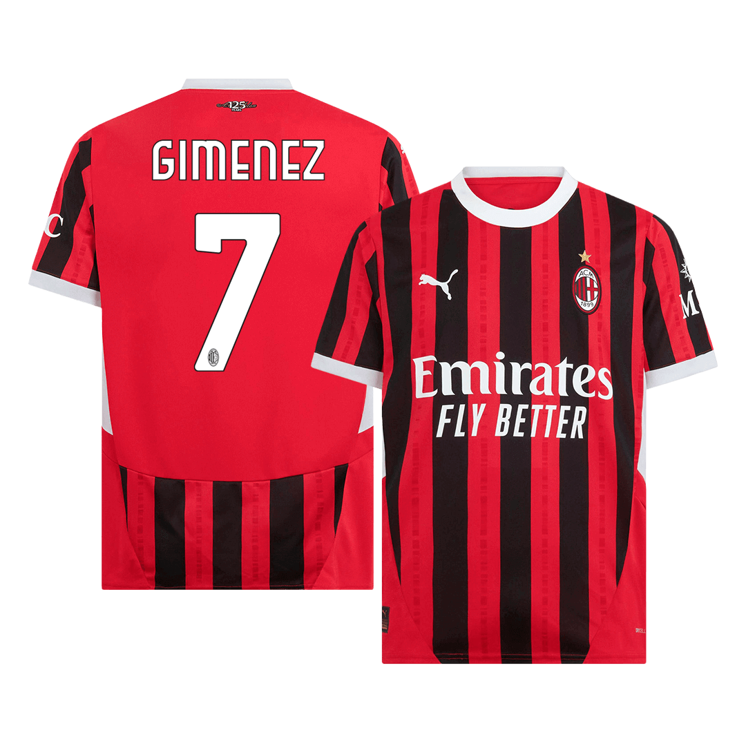 GIMENEZ #7 AC Milan Home Soccer Jersey - Soccerdeal