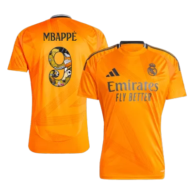 MBAPPÉ #9 Real Madrid Away Soccer Jersey 2024/25 - Bear Champ Font - Soccerdeal