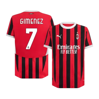 Authentic GIMENEZ #7 AC Milan Home Soccer Jersey 2024/25 - Soccerdeal