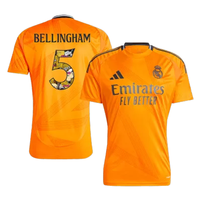 BELLINGHAM #5 Real Madrid Away Soccer Jersey 2024/25 - Bear Champ Font - Soccerdeal