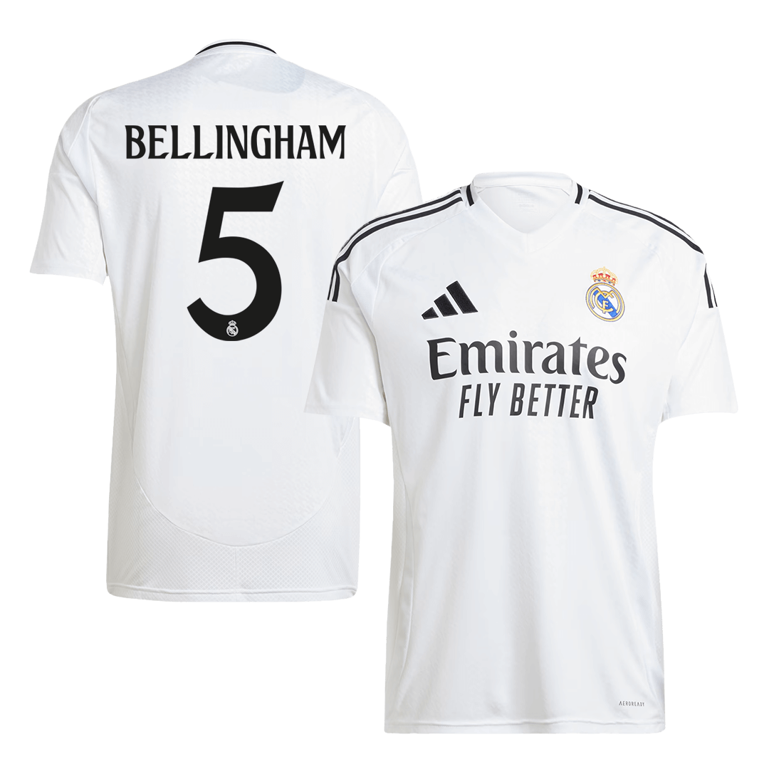 BELLINGHAM #5 Real Madrid Home Soccer Jersey - Soccerdeal