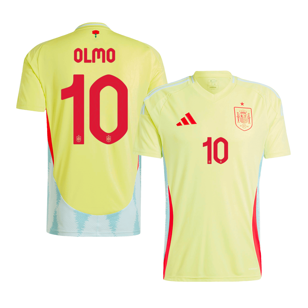 OLMO #10 Spain Away Soccer Jersey Euro - Soccerdeal