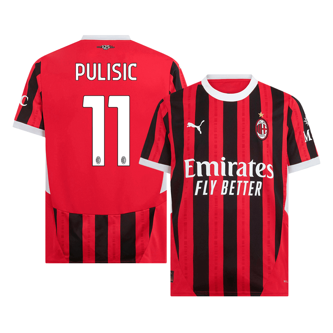 PULISIC #11 AC Milan Home Soccer Jersey - Soccerdeal