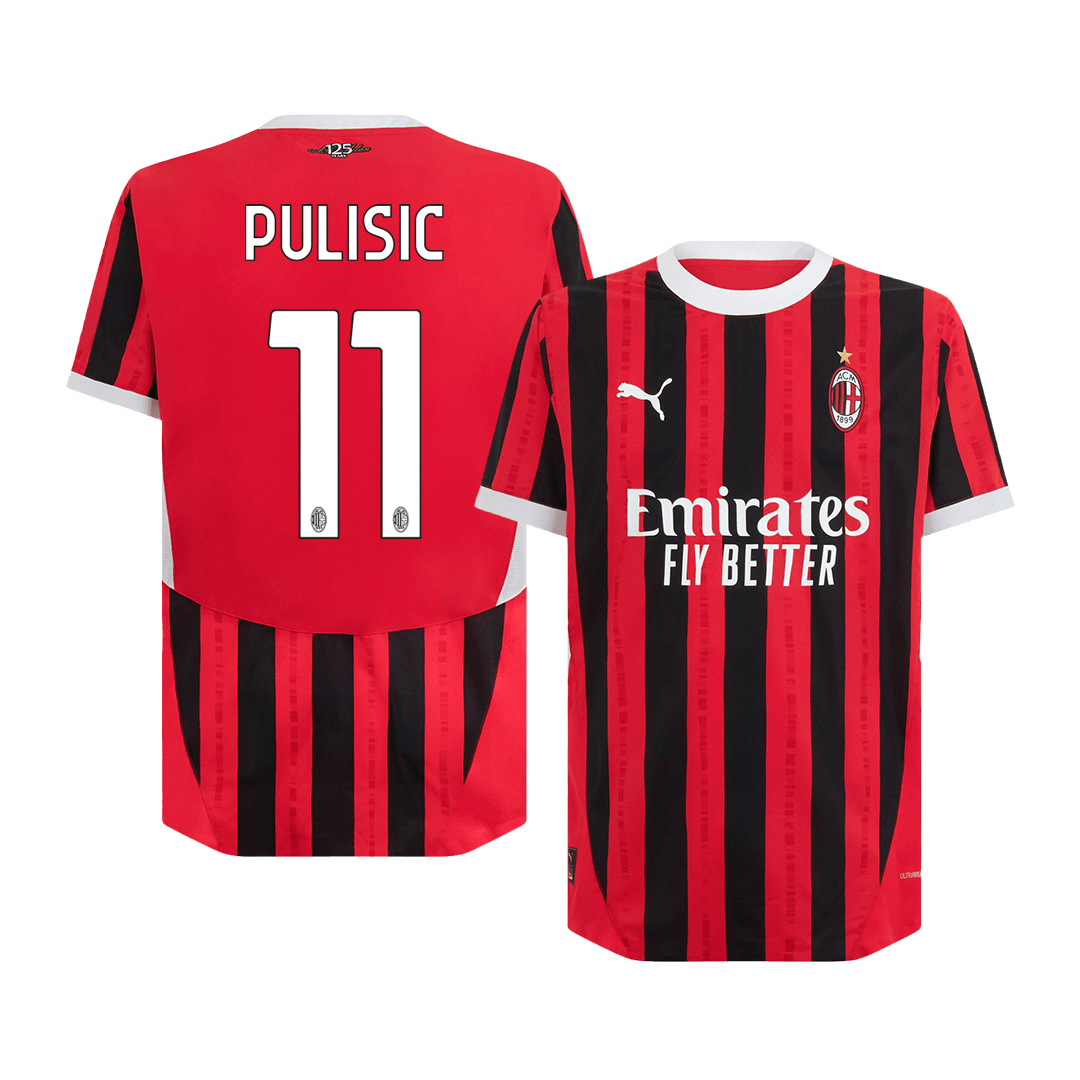 Authentic PULISIC #11 AC Milan Home Soccer Jersey - Soccerdeal