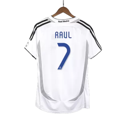 Retro RAUL #7 2006/07 Real Madrid Home Soccer Jersey - Soccerdeal