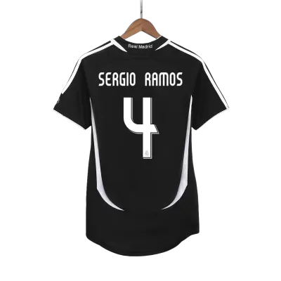 Retro SERGIO RAMOS #4 2006/07 Real Madrid Away Soccer Jersey - Soccerdeal