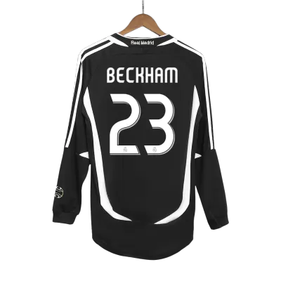 Retro BECKHAM #23 2006/07 Real Madrid Away Long Sleeve Soccer Jersey - Soccerdeal