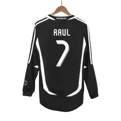 Retro RAUL #7 2006/07 Real Madrid Away Long Sleeve Soccer Jersey - Soccerdeal