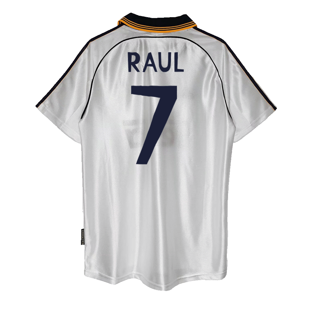 Retro RAUL #7 1999/00 Real Madrid Home Soccer Jersey - Soccerdeal