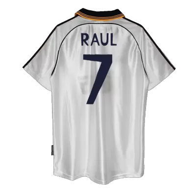 Retro RAUL #7 1998/00 Real Madrid Home Soccer Jersey - Soccerdeal