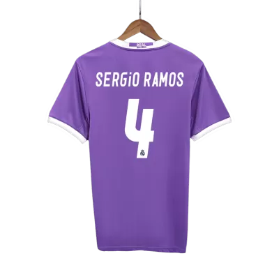 Retro SERGIO RAMOS #4 2016/17 Real Madrid Away Soccer Jersey - Soccerdeal