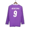 Retro BENZEMA #9 2016/17 Real Madrid Away Long Sleeve Soccer Jersey - Soccerdeal