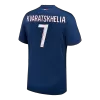 KVARATSKHELIA #7 PSG Home Soccer Jersey 2024/25 - Soccerdeal