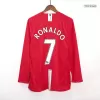 Retro RONALDO #7 2007/08 Manchester United Home Long Sleeve Soccer Jersey - Soccerdeal