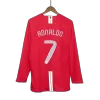 Retro RONALDO #7 2007/08 Manchester United Home Long Sleeve Soccer Jersey- UCL Final - Soccerdeal