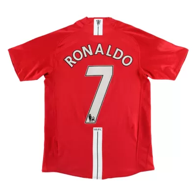 Retro RONALDO #7 2007/08 Manchester United Home Soccer Jersey - Soccerdeal