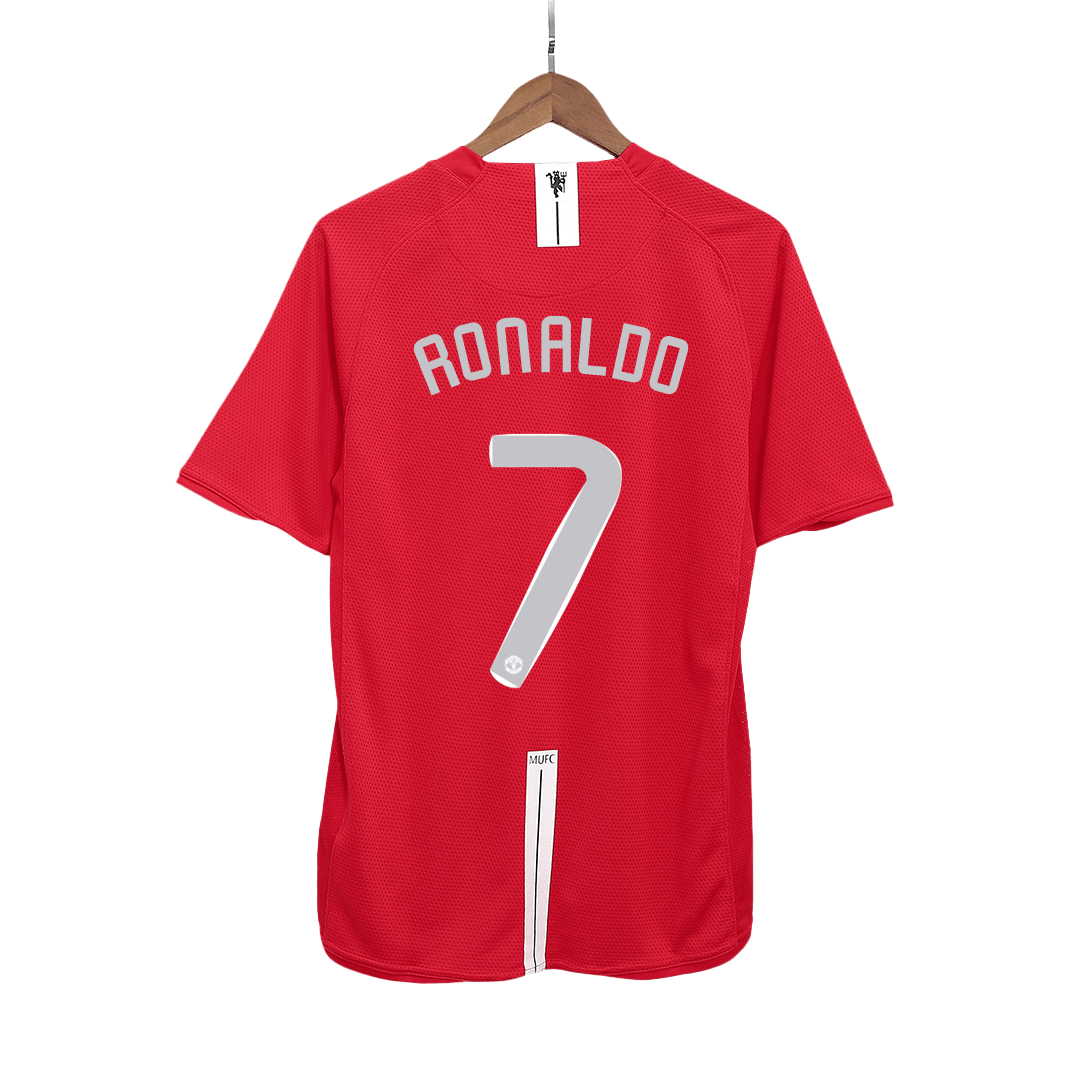 Retro RONALDO #7 2007/08 Manchester United Home Soccer Jersey - Soccerdeal