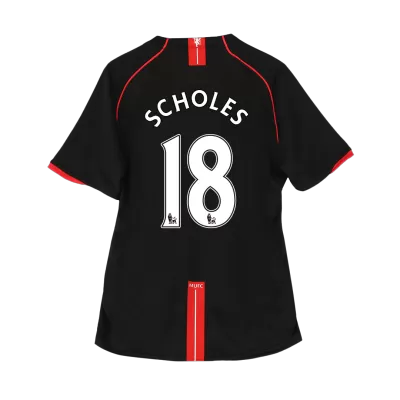 Retro SCHOLES #18 2007/08 Manchester United Away Soccer Jersey - Soccerdeal